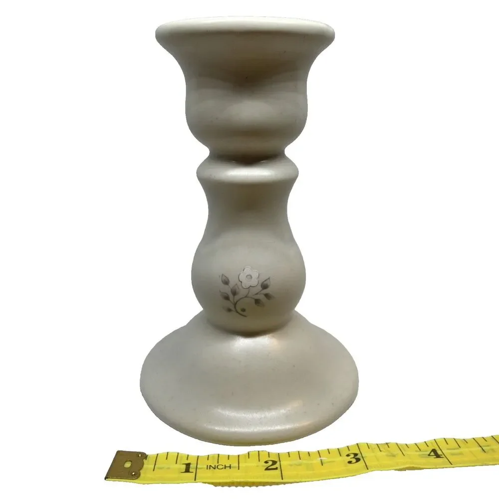 Vintage Pfaltzgraff Heirloom Stoneware Candlestick Holders 5